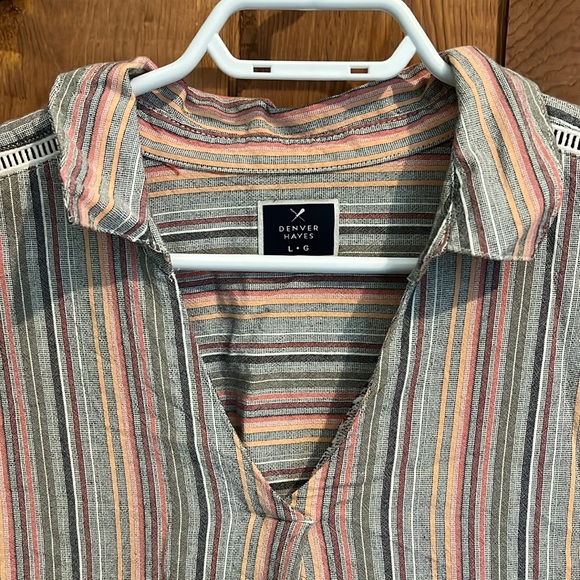 Multi-Colour Linen-Style Blouse - Picture 2 of 6